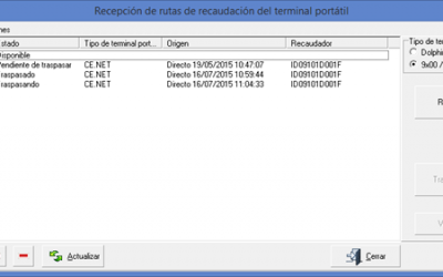 Sabies que indiquen els diferents estats de les bústies en la recepció de rutes de recaptació?