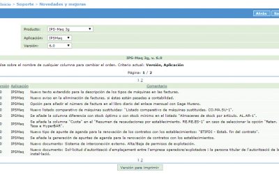 Sabies que pots consultar les novetats de les versions des de la web?