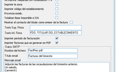 Sabies que s’ha incorporat un text a la impressió de factures?