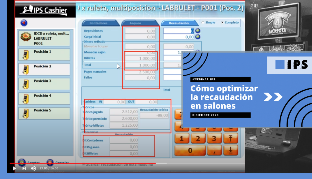 El vídeo del webinar dedicado a optimizar la recaudación en salones, publicado en Youtube