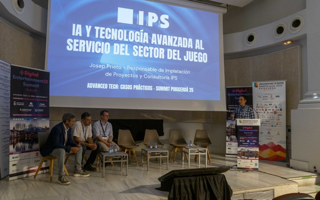 Josep Prieto de IPS durante su presentación sobre IA en el sector del juego en el Summit DigitalEntertainment25