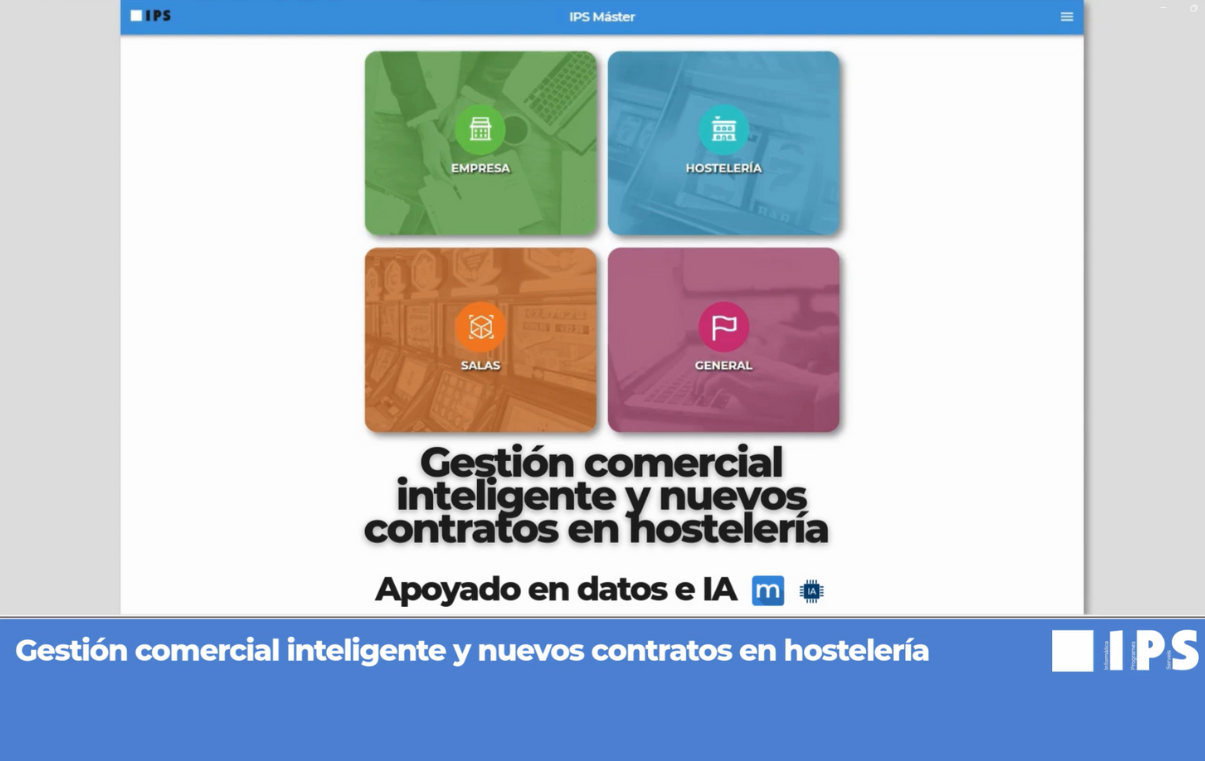 Gestión comercial inteligente y nuevos contratos en hostelería con datos e Inteligencia Artificial de IPS