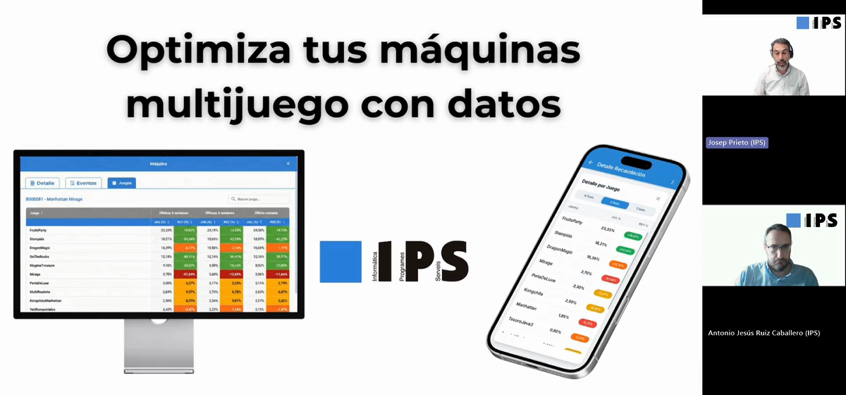 Optimización del rendimiento por juego en máquinas multijuego para salas y bares con la solución Análisis Multijuegos de IPS